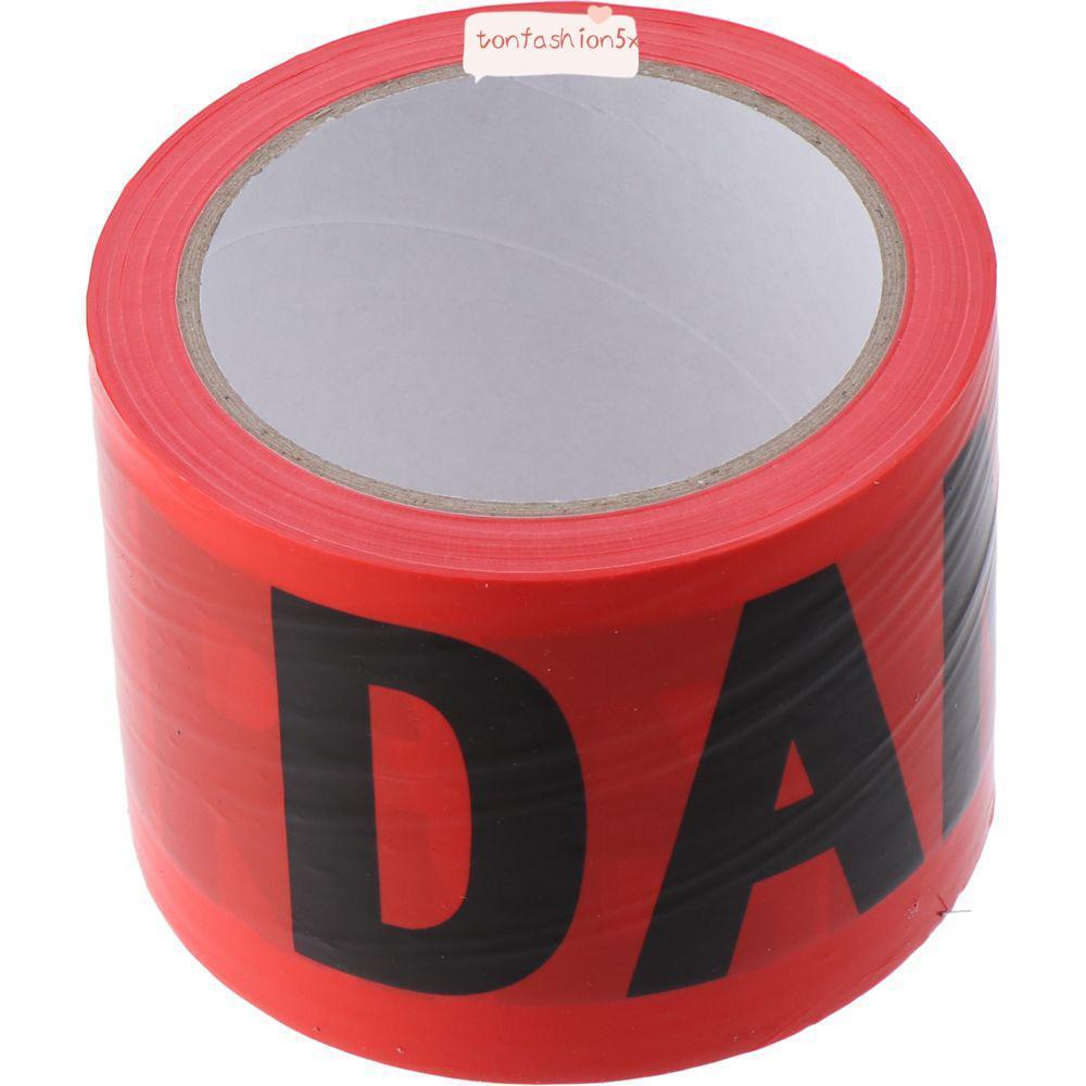 ITRUMPET Caution Barrier Tape, Non-Adhesive Roll Red Danger Tape,คุณภาพสูง 7.5cm*100M Safety Waring 