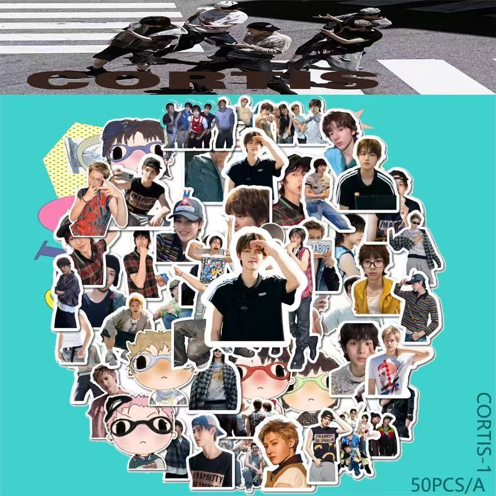 55 แผ่น CORTIS Mens Group High-value Star Merchanical Stickers Phone Case Notebook สติ๊กเกอร์ตกแต่ง