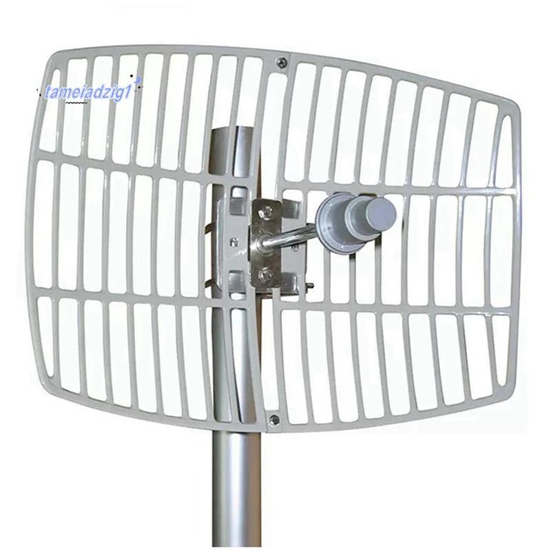 5.8GHz Parabolic Grid Antenna 24dBi High Gain N Female Connector สําหรับเสาอากาศ WiFi ระยะไกลเราเตอร