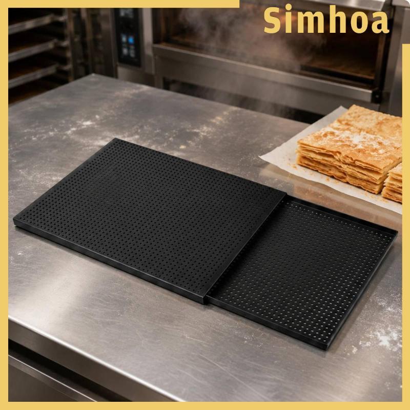 [SIMHOA] ถาดอบเชิงพาณิชย์ Anodized Aluminium Pastry Sheet ถาดอบแบบมีรูสําหรับเบเกอรี่และเตาอบมืออาชี