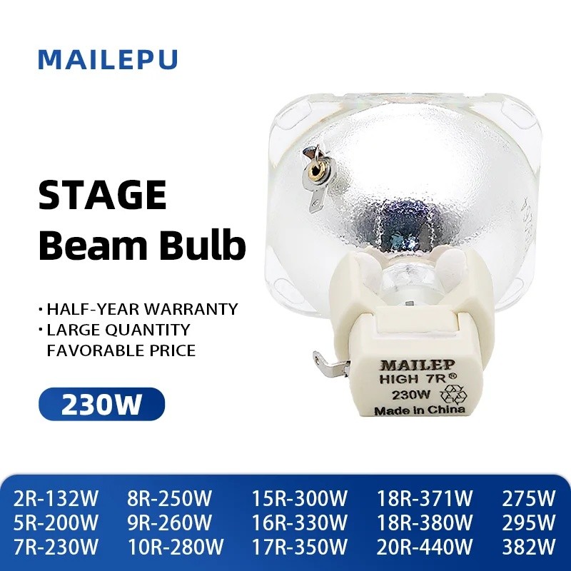 7R เปลี่ยน P-VIP 180-230/1.0 E20.6 Platinum MSD สําหรับ R7 Beam โคมไฟ Bare Stage Moving Head หลอดไฟ 