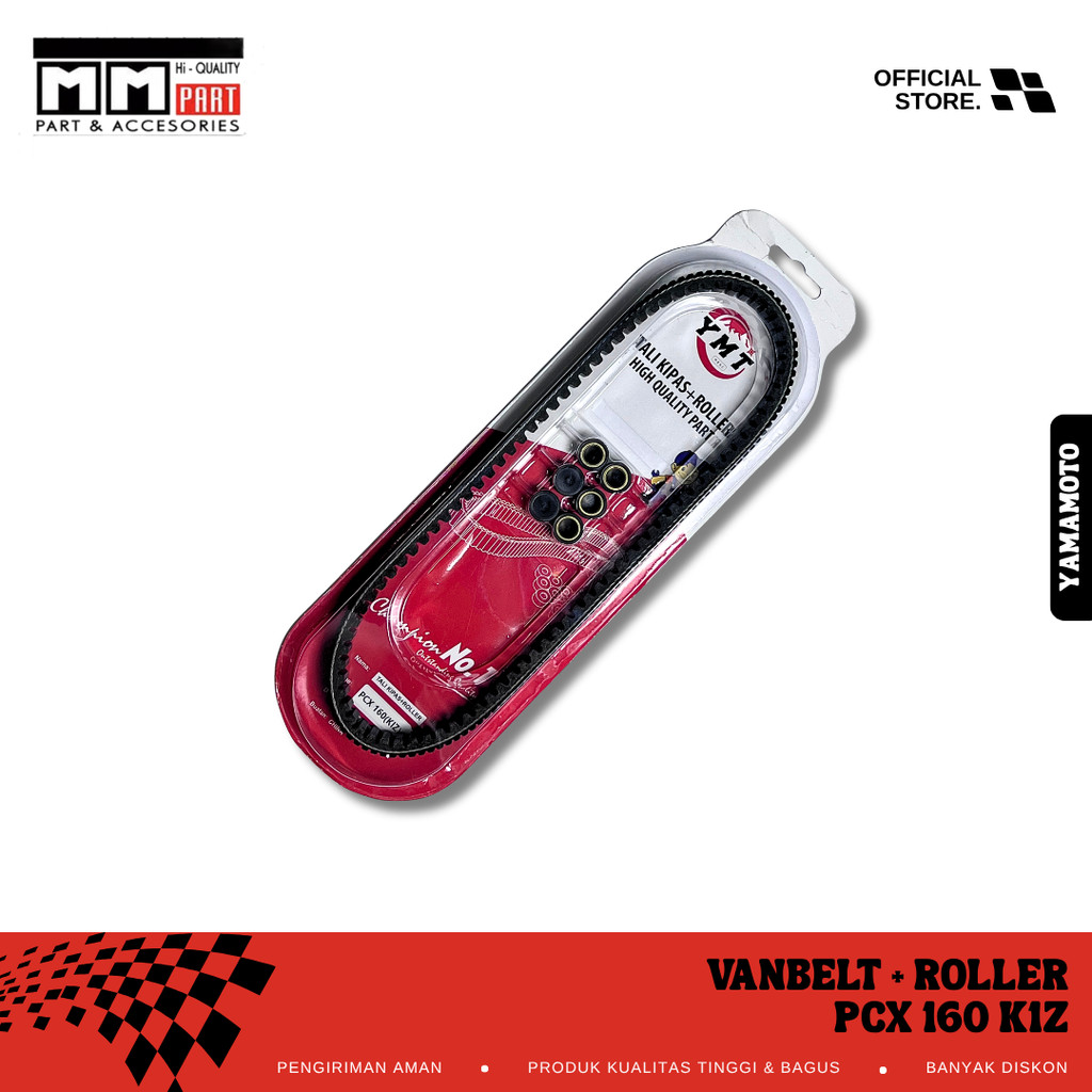 VANBELT + ROLLER PCX 160 K1Z YAMAMOTO - V-BELT ASSY HONDA PCX 160 K1Z MOTORCYCLE SET CVT BELT DRIVE 
