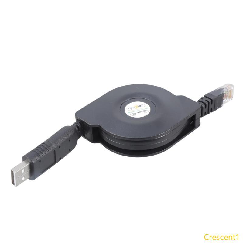 Crescent1 USB to RJ45 คอนโซลสายเคเบิลอะแดปเตอร์อนุกรม USB RJ45 8P8C Converter USB คอนโซล
