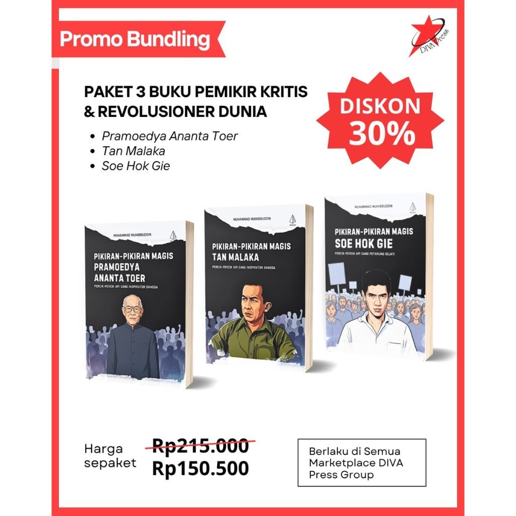 DIVA Press Package 3 เล่ม คริติคอลคิดและปฏิวัติโลก: Pramoedya, Tan Malaka, Soe Hk Gie- DIVA Press