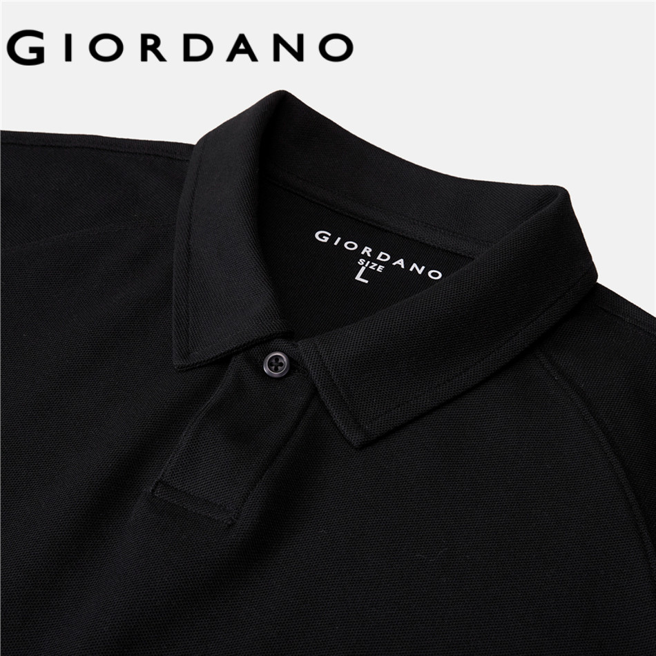 GIORDANO قميص بولو رجالي قطن بارد — صورة 5