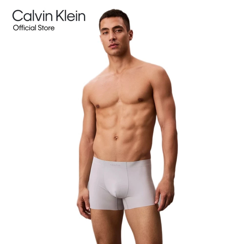 CALVIN KLEIN กางเกงในผู้ชาย Invisibles Microfibre ทรง Trunk รุ่น NB4384 PCU-สีเทาอ่อน