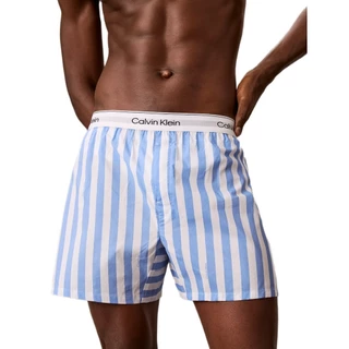 CALVIN KLEIN กางเกงบ๊อกเซอร์ผู้ชาย Cotton Poplin Boxer รุ่น NM2831 30M-สีฟ้า