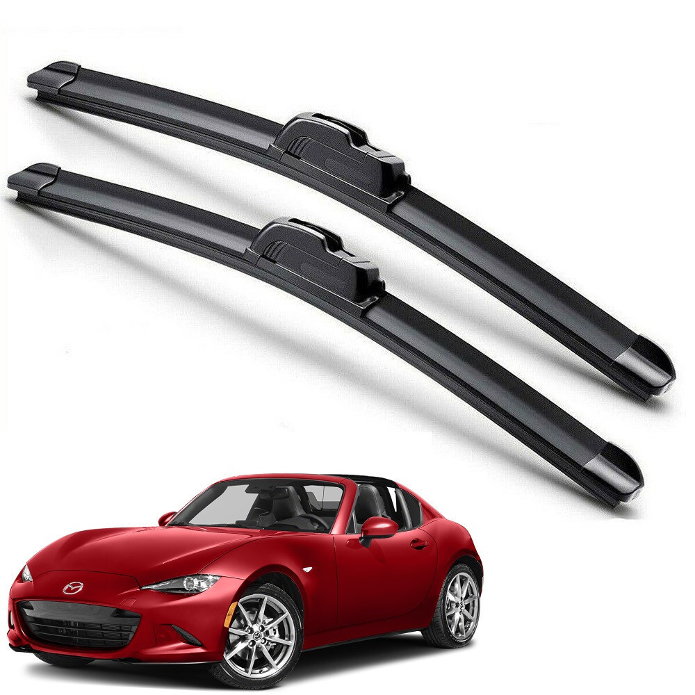 สําหรับปี 2017-2023 Mazda MX5 MX-5 Miata ND ใบปัดน้ําฝนกระจกซิลิโคนไฮบริด