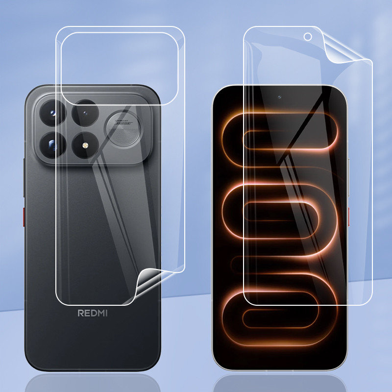ฟิล์มไฮโดรเจลบางเฉียบสําหรับ Xiaomi Poco F9 Ultra Pro 5G Clear Soft TPU ด้านหน้าด้านหลังคลุมทั้งหมดฟิล์มป้องกันหน้าจอ