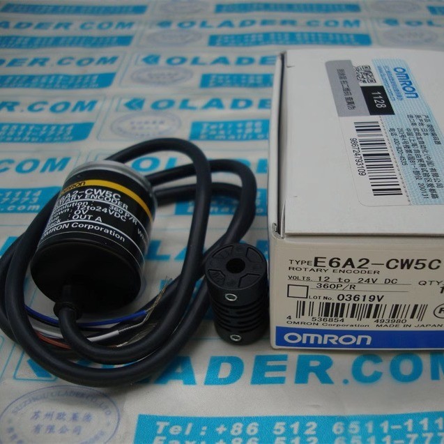 OMRON OMRON อุปกรณ์การเข้ารหัสแบบหมุน E6A2-CW5C 360P/R 200P/R 0.5M เดิมแท้