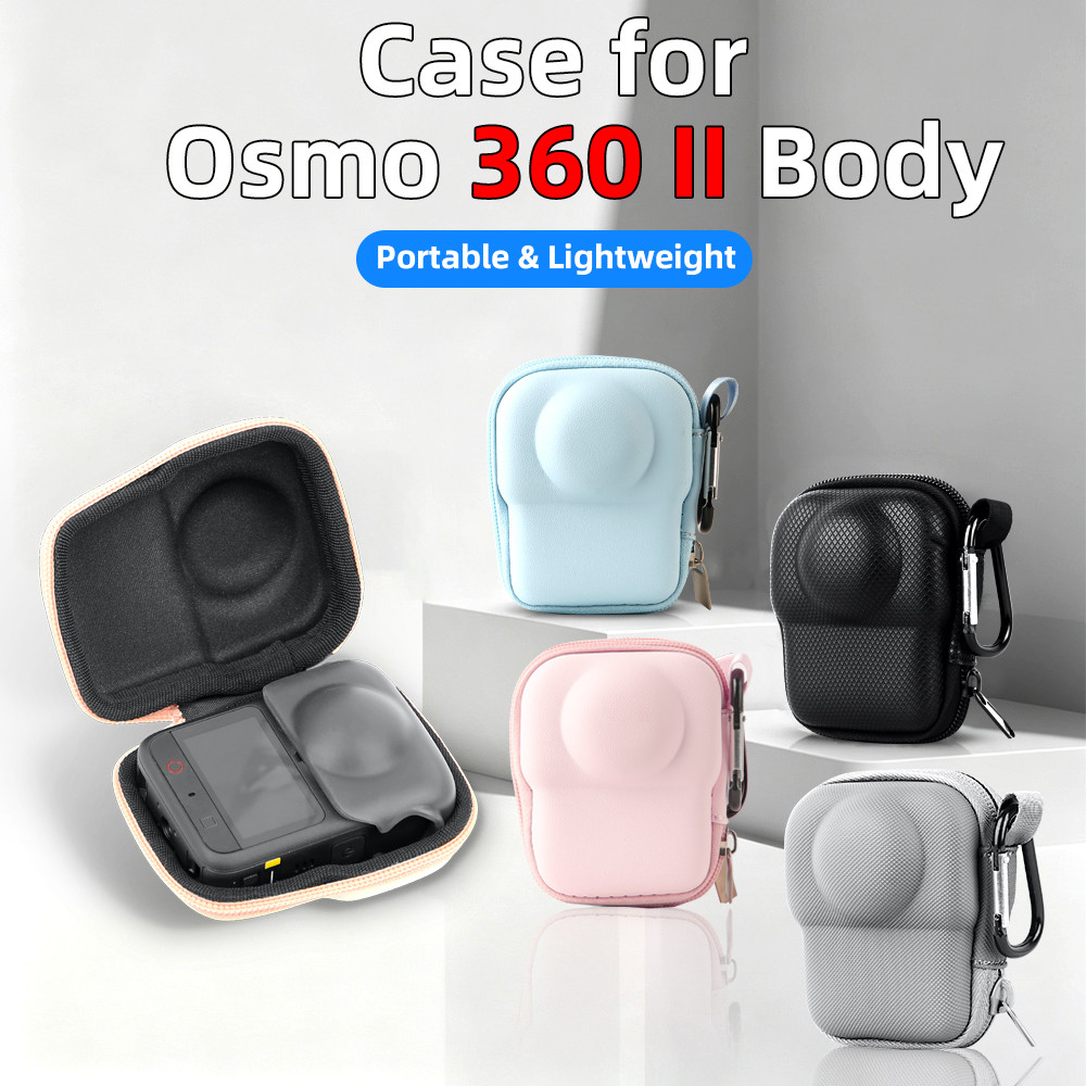 สําหรับ DJI OSMO 360 2 กระเป๋าเก็บของกระเป๋ามือถือเดี่ยวหัวเข็มขัดปีนเขา DJI 360 II อุปกรณ์เสริมสําหรับกล้องกีฬาแบบพาโนรามา