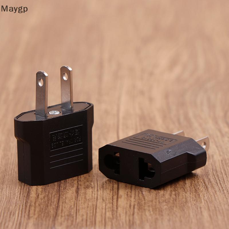 Maygp 2 ชิ้นยุโรป US AU EU US ถึง EU/EU ถึง US ปลั๊กอะแดปเตอร์ Euro Travel Power Adapter ปลั๊ก Outle