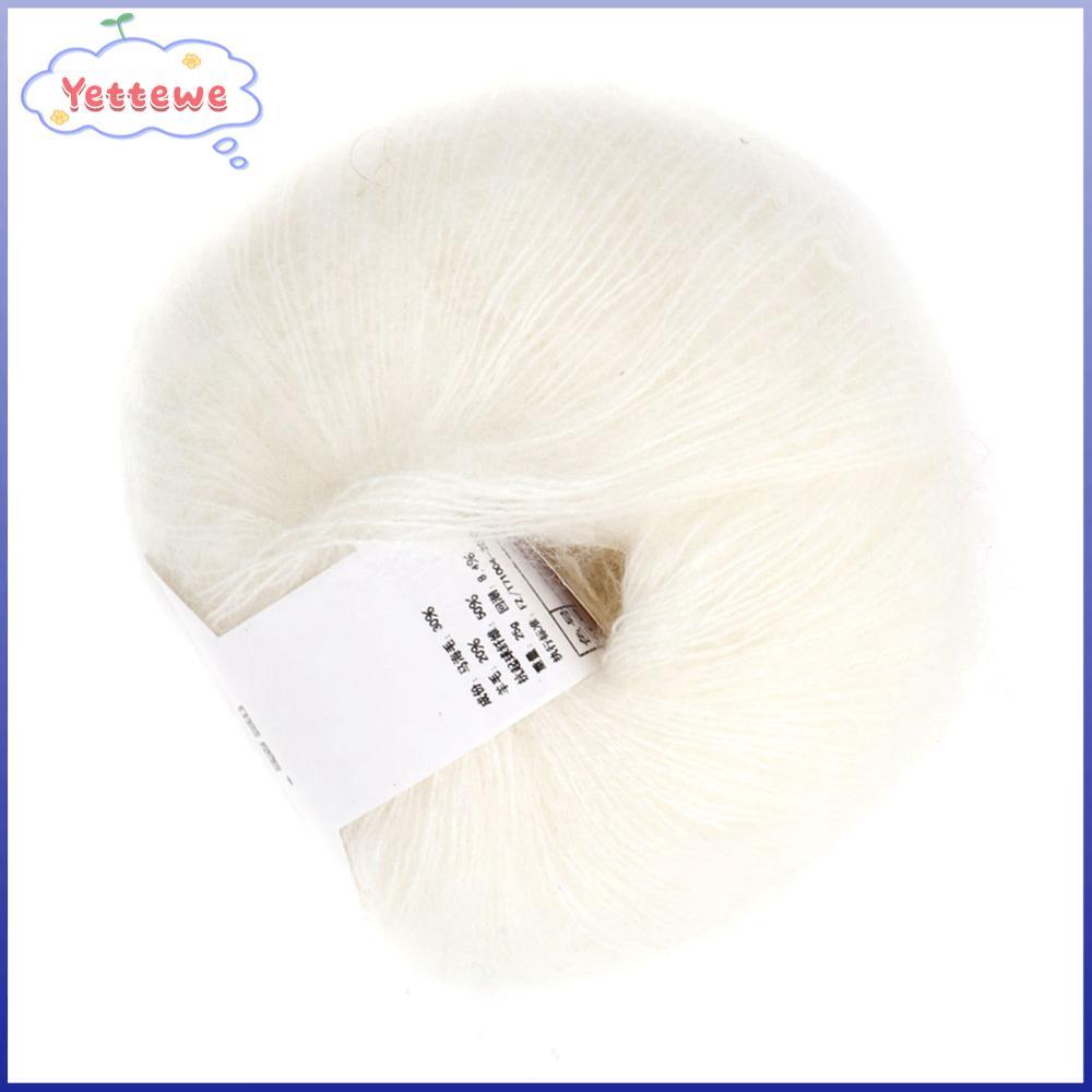 YVETTPH Mohair Yarn, Fuzzy Fur Soft Texture Faux Mohair Yarn, Soft Thin Gauge Long Wool Fluffy Yarn 