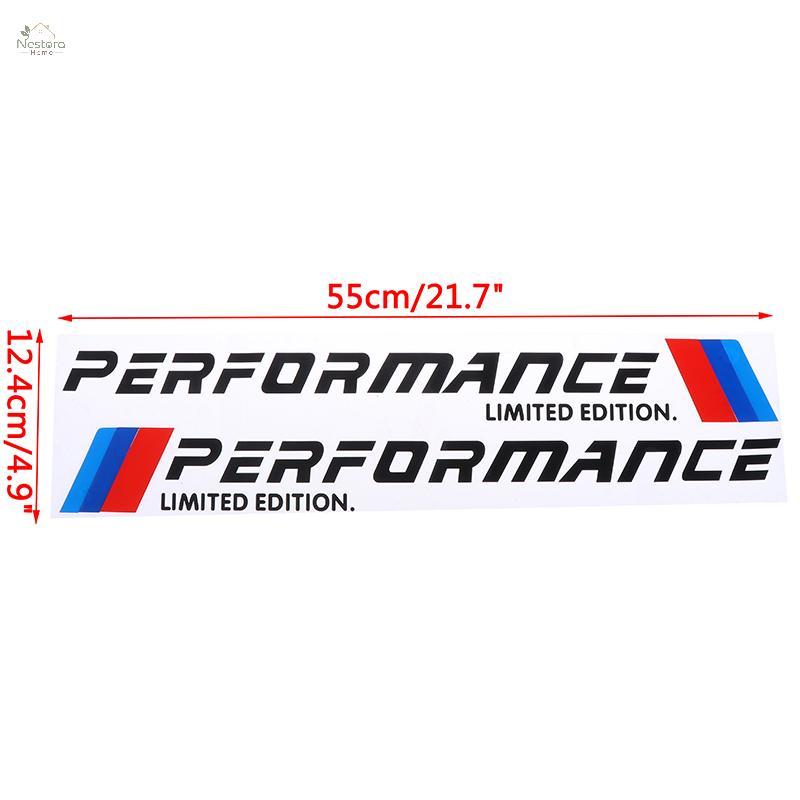 Nestora Home 2 ชิ้น Car-Styling Stiers M Limited Edition ประตูด้านข้างสะท้อนแสง