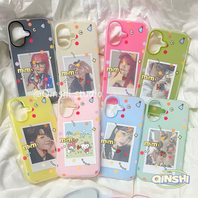 เคส 2 in 1 ลายจุดสี M&M's ดีไซน์เรียบ VIVO Y29 V30 Y17s Y19s pro Y18 Y03 Y29 Y18E Y28s Y18s Y35 Y02 