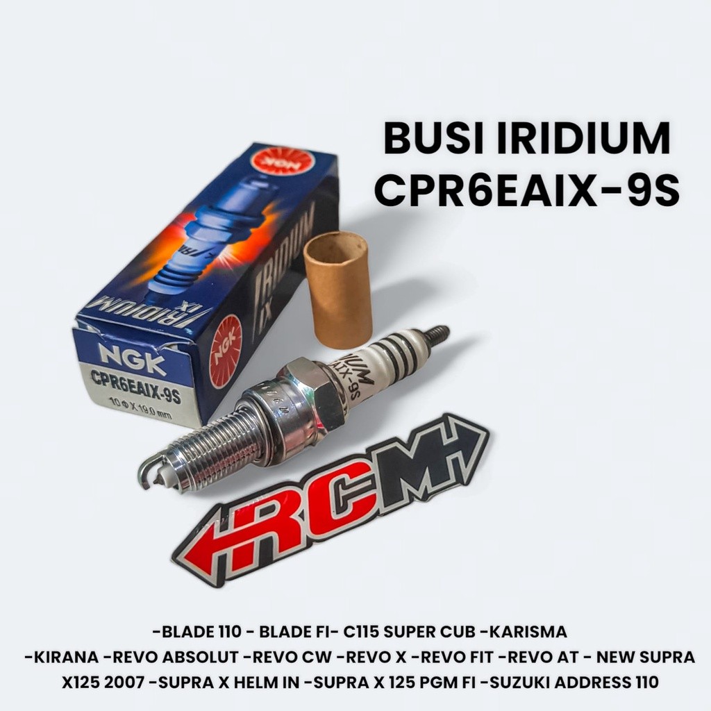 SUZUKI CPR6EAIX-9S NGK G-POWER MOTORCYCLE SPARK PLUG IRIDIUM BLADE 110 FI C125 SUPER CUB KARISMA KIR