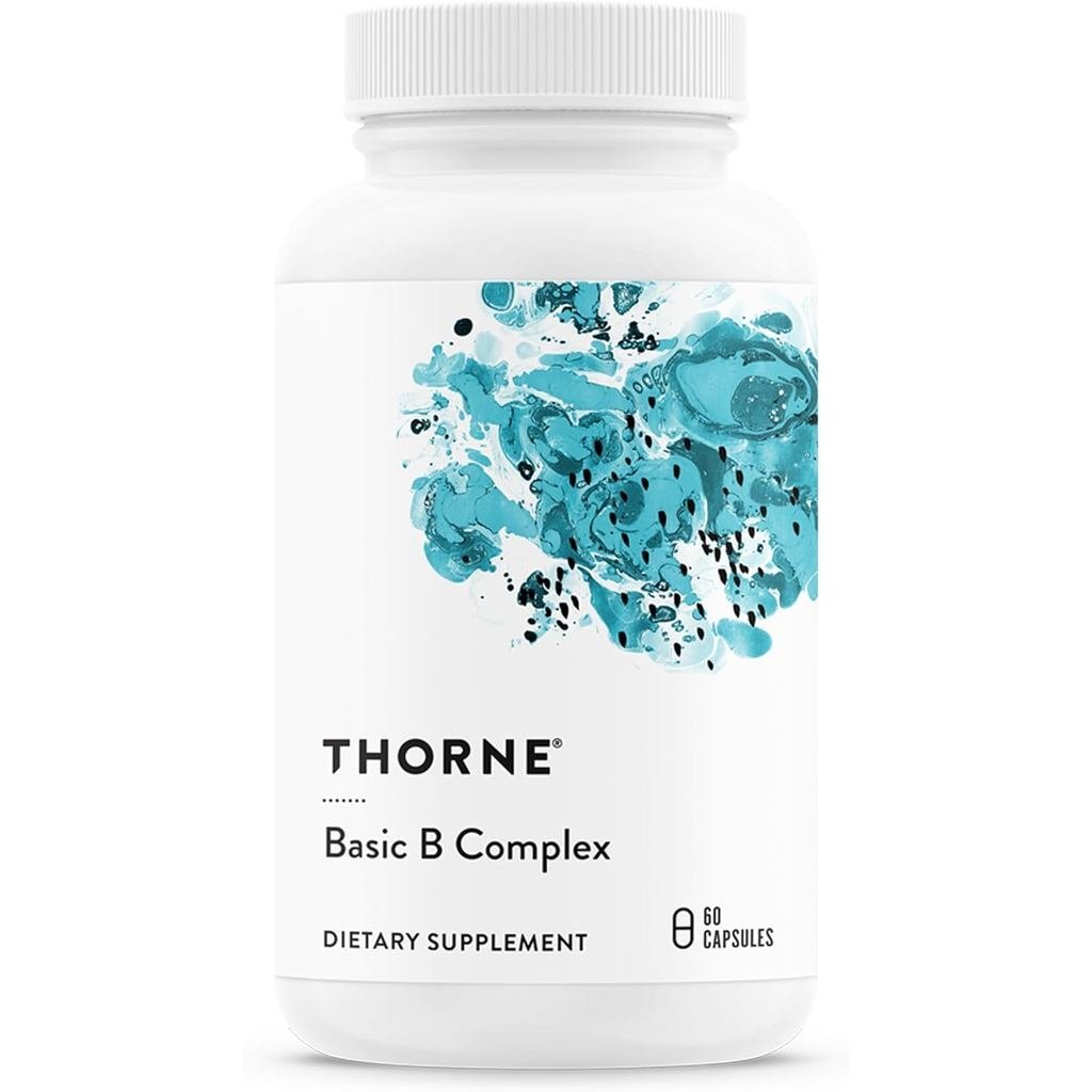 Thorne Basic B Complex, 8 Active B Vitamins & Choline, 60 แคปซูล
