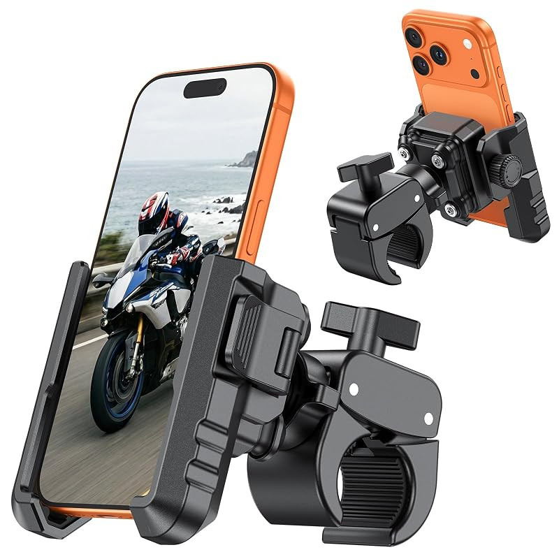 OMOTON Bicycle Smartphone Holder 2026 Innovation 【Ultimate Vibration Prevention × Shock Absorbing Ai