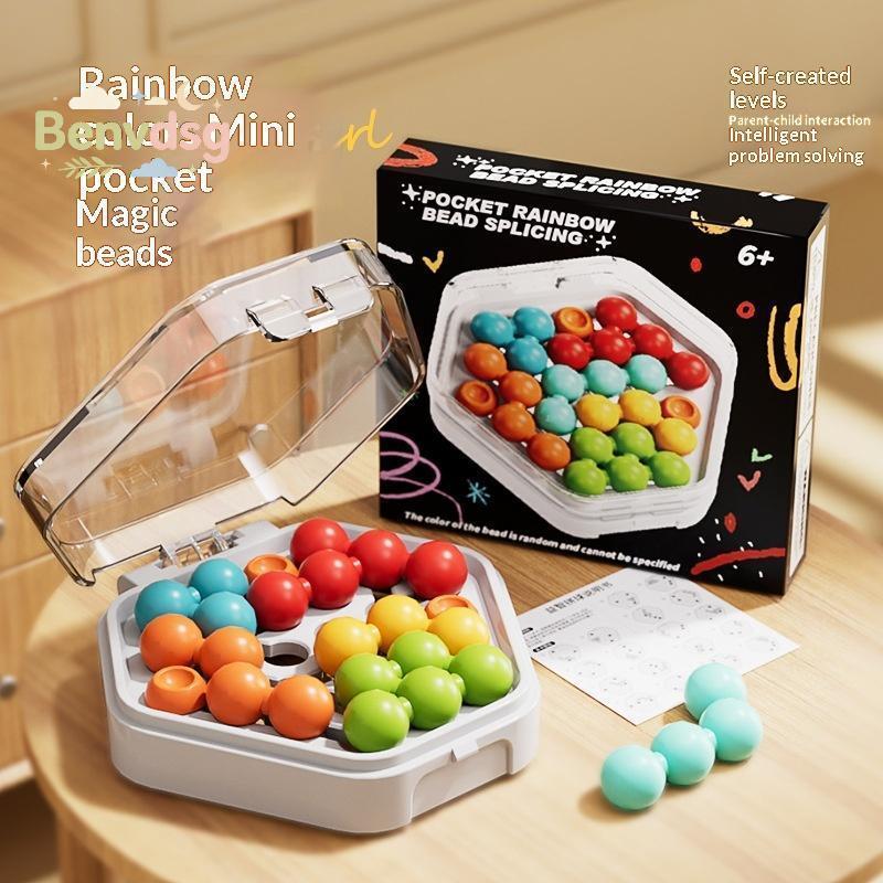 [Benvdsg-t] Mini Poet Montessori ลูกปัดเกมปริศนาเด็กการศึกษา IQ Board ของเล่นการคิดเชิงตรรกะการฝึกอบ