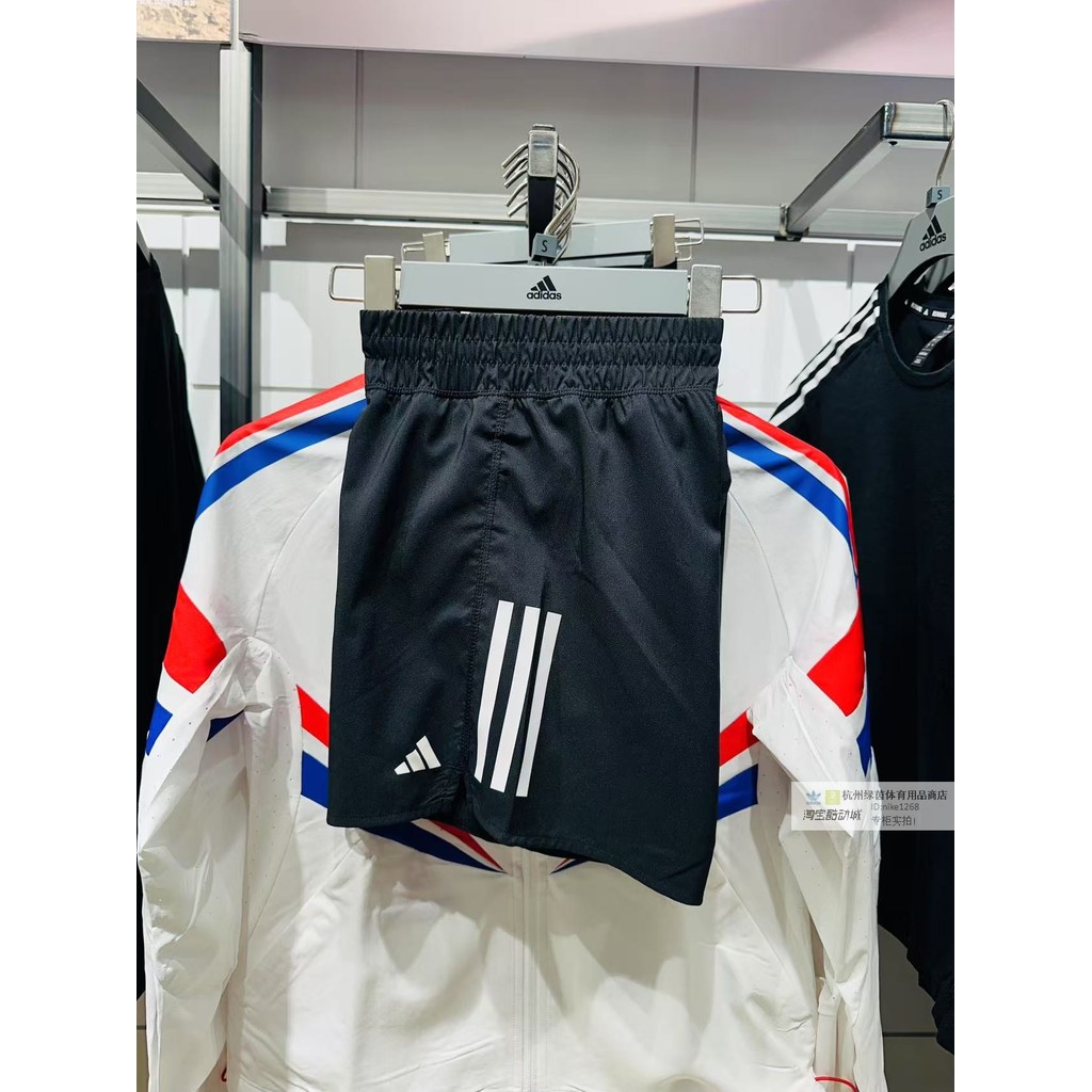 Adidas ของแท้ Adidas กางเกงขาสั้นทอวิ่ง 2025 ฤดูใบไม้ผลิผู้หญิงฟิตเนสกางเกงกีฬาแห้งเร็ว IX6371