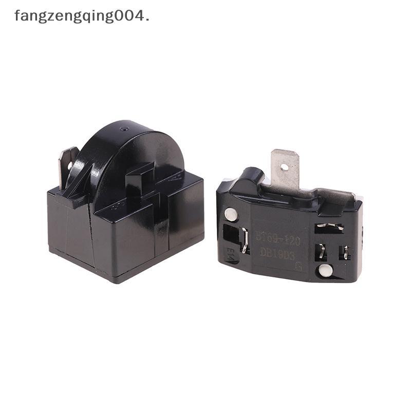 F4TH 2PCS QP2-4.7 PTC Starter Relay 1 Pin ตู้เย็น Starter Relay และ 6750C-0005P ตู้เย็น Overload Pro