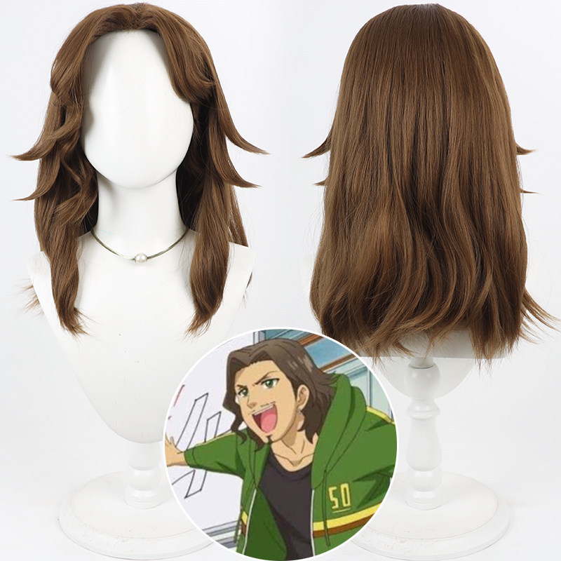 Johnny Beppu Aikatsu! Cosplay Wig Teased Roots Slightly Curly Synthetic Wig for Cos Costume Party Ev