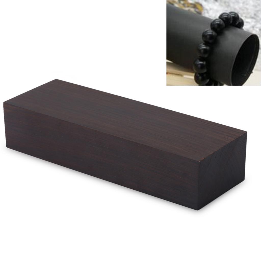 Drfeify Ebony ไม้ 4 ชิ้น 12x4x2.5 ซม.ที่ไม่ซ้ํากันธรรมชาติ Texture Lumber Block สําหรับเครื่องมือ DI