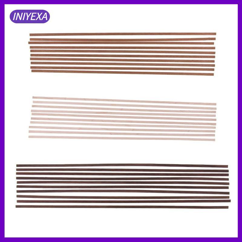 [Iniyexa] 10 Wood Binding Purfling Inlay สําหรับกีตาร์ Fingerboard Fretboard 520x7x1.5 มม.
