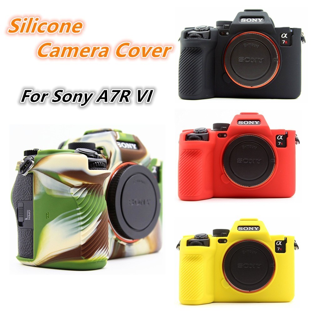 ซิลิโคน kin สําหรับ Sony A7R5 A7R VI A7RVI A7R6 ฝาครอบกระเป๋ากล้องป้องกัน