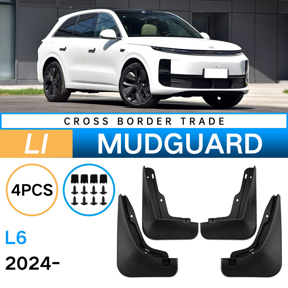 Mud Flaps Splash Guards สําหรับ 2024 Ideal L6 Li Auto Car ยาง Fender Protector Mudguards