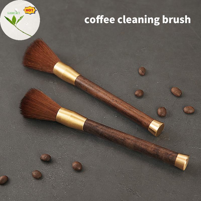 Mud เครื่องบดกาแฟแปรงทําความสะอาดด้ามไม้เครื่องชงกาแฟแปรงทําความสะอาดเครื่องมือสําหรับ Barista Home 