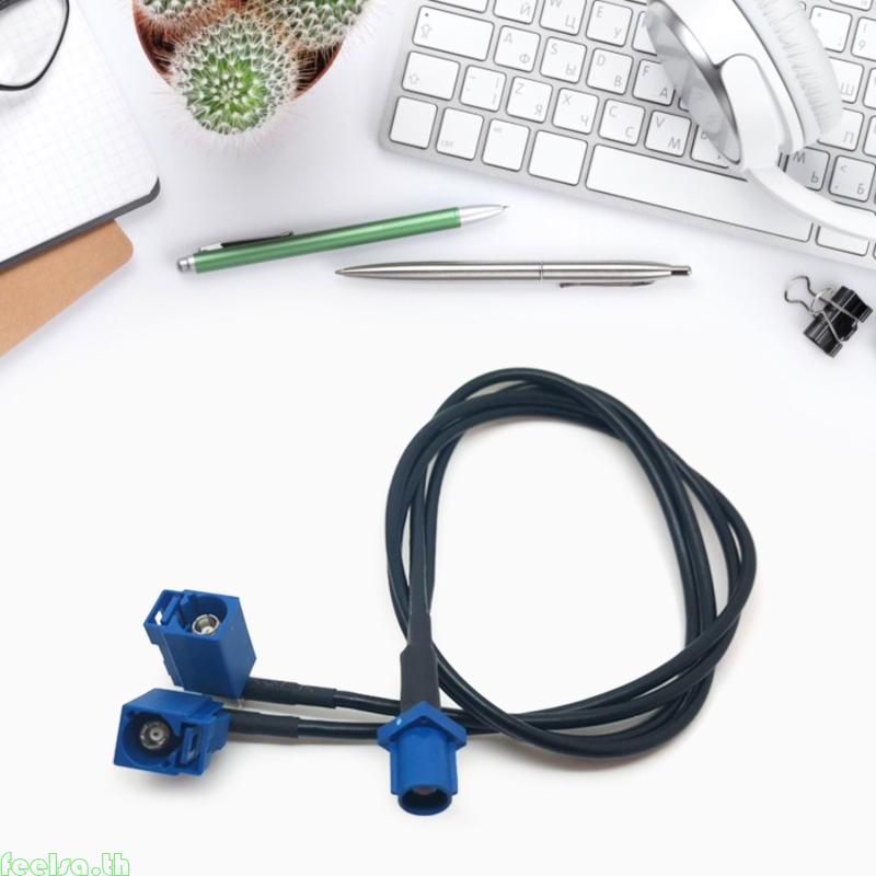 Feela Fakra C Male to Fakra C Female Splitter Cable 19 69inch 50cm Universal Cable