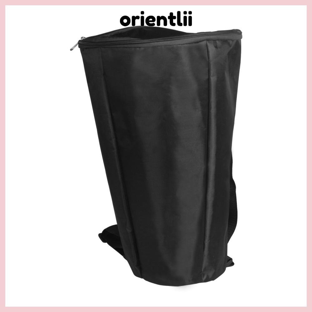 ORIENTLIIY Djembe Drum Bag,ผ้าสีดําสีกลองพกพา,ทนทาน 8 นิ้วขนาดกลองกระเป๋าสะพายสําหรับDjembeกลอง