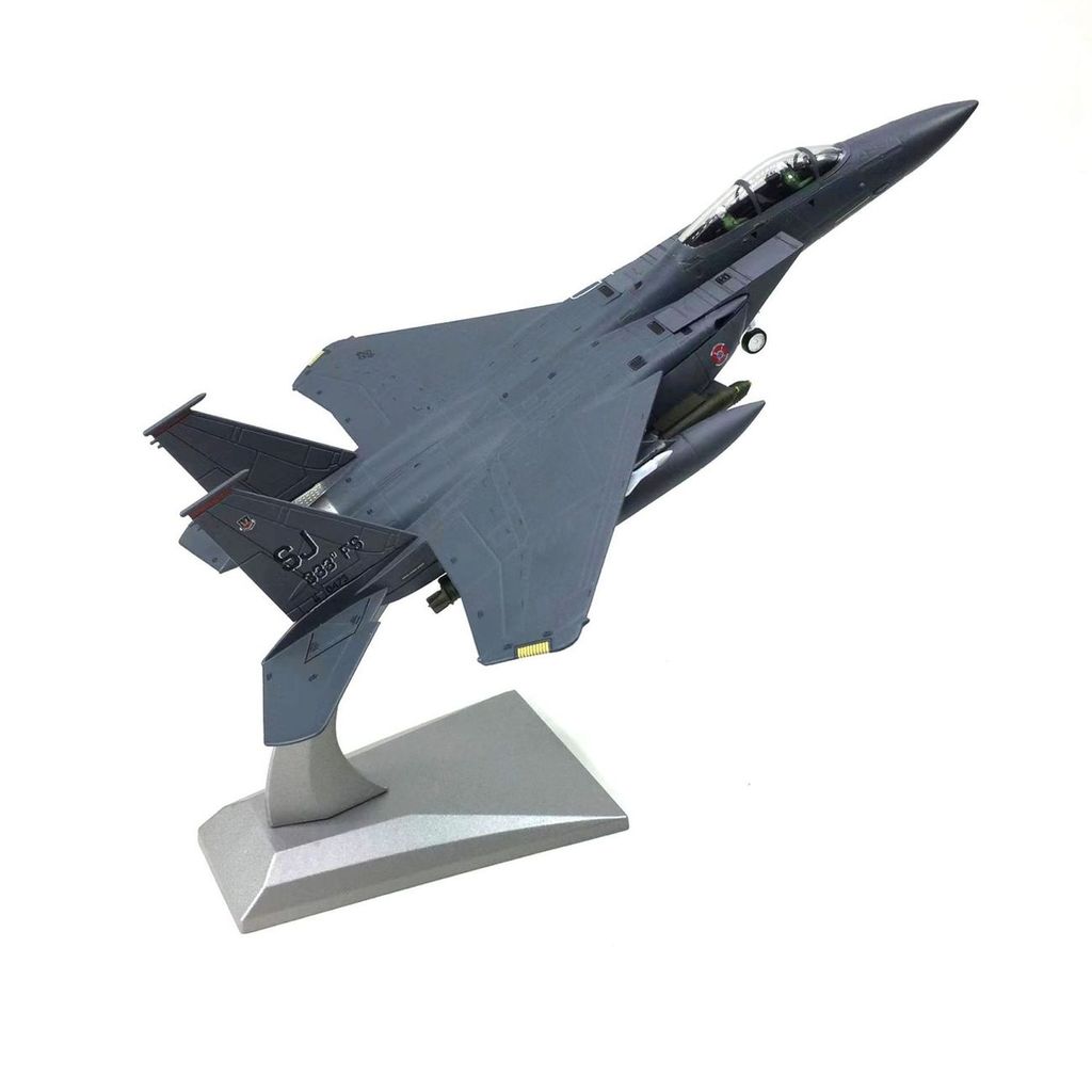 1: 100 American F-15E Strike Eagle Supersonic Fighting Bomber จําลองผลิตภัณฑ์สําเร็จรูปเครื่องบินรุ่