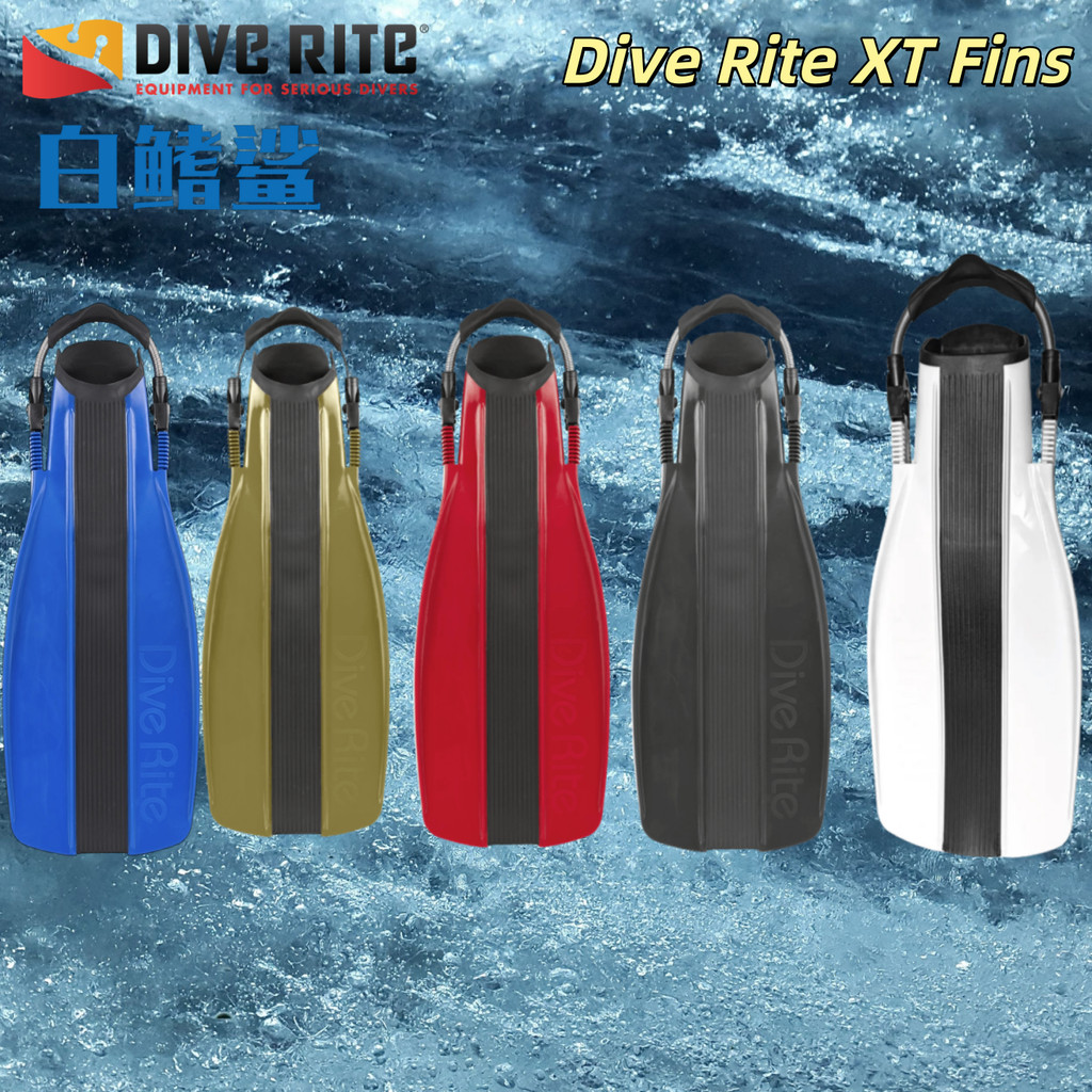Whitefin Shark American Dive Rite อุปกรณ์มืออาชีพ XT Fin ปรับ Fin Fin Fin ด้านข้างแขวน