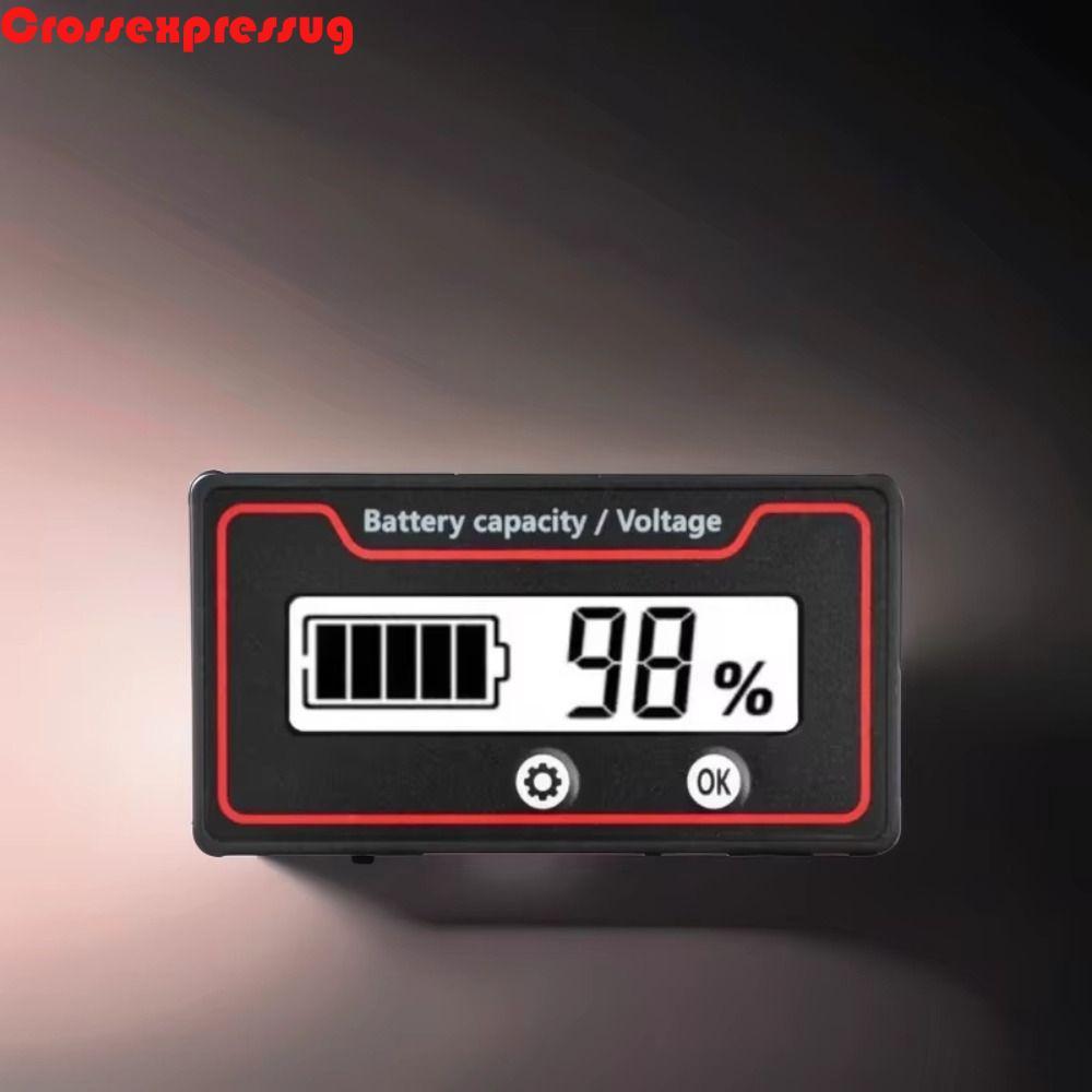 ตัวบ่งชี้ความจุแบตเตอรี่ VORTEX, 9-120V Universal Battery Voltmeter Tester Meter, จอแสดงผล LCD คุณภา