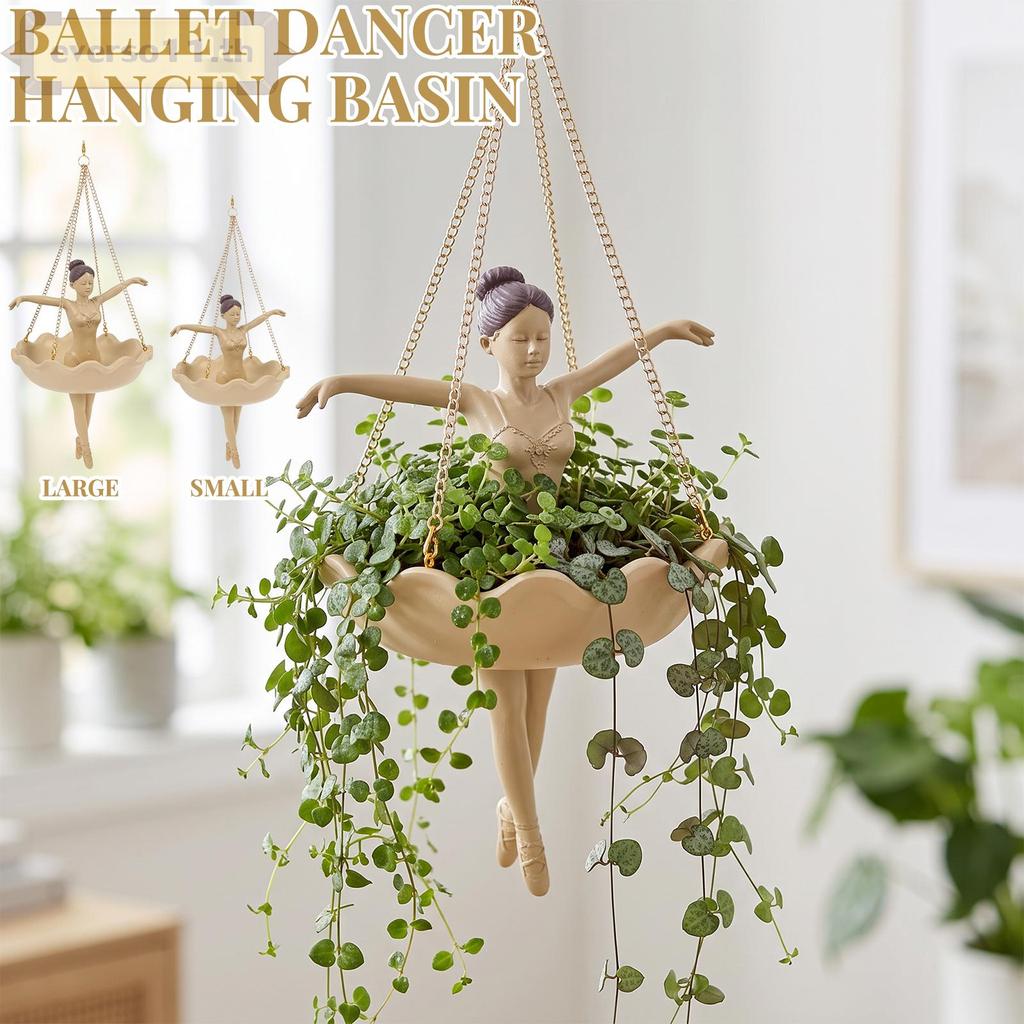 Artistic Dancer Silhouette กระถางดอกไม้แขวนสําหรับตกแต่งสวน Patio SHOPTKC0610