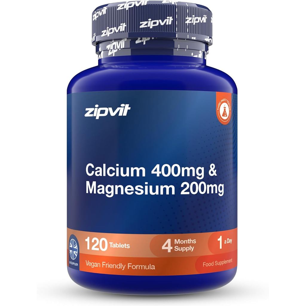 Zipvit Calcium 400mg & Magnesium 200mg - 4 Month ply - Vegan