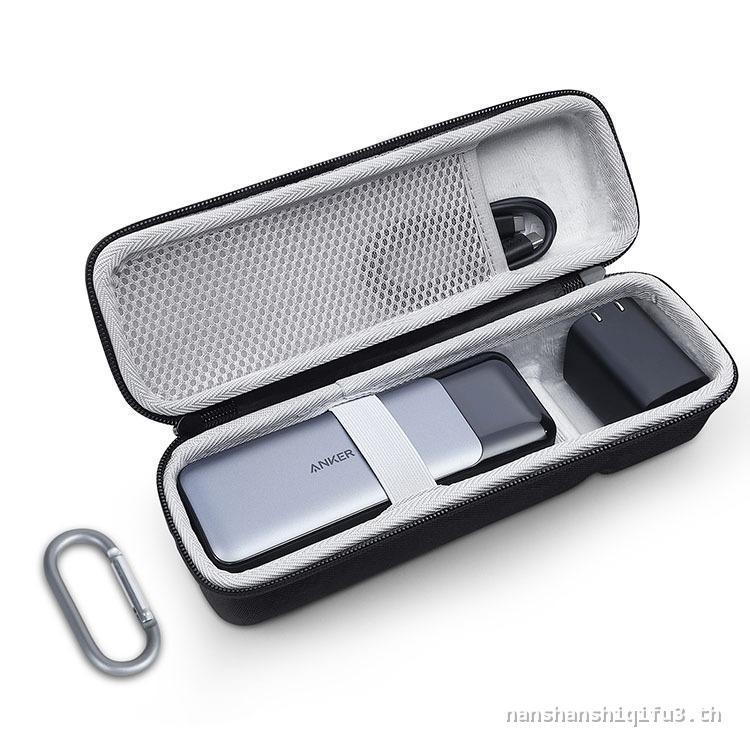 [คุณภาพอัพเกรด] EVA Travel Case Storage Bag Accessories for Anker Prime Power Bank 27650mAh 250W & A