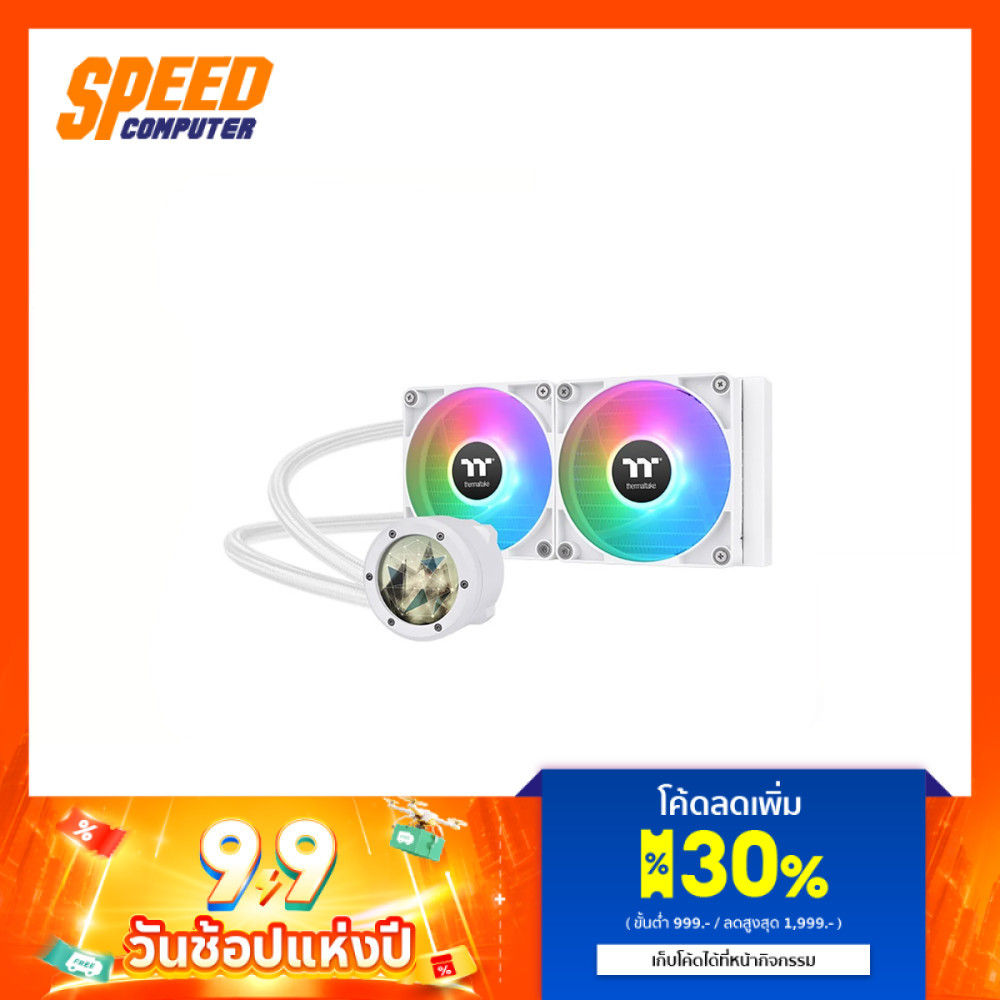 THERMALTAKE COOLING Ultra ARGB TH240 V2 SYNC AIO LIQUID COOLER SNOW EDITION | By Speed Computer