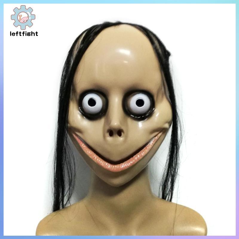 LEFT V-shaped Mouth Mask พร้อมผมหญิง Ghost Mask Roleplay MO Mask GHT