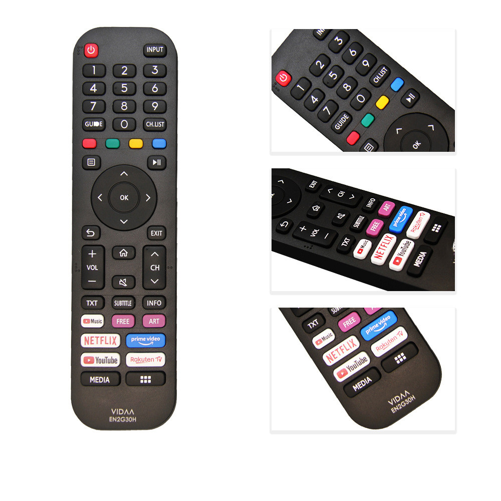 ภาษาอังกฤษเหมาะสําหรับ Haixin TV รีโมทคอนโทรลอัจฉริยะ VIDAA EN2J30H/EN2G30H9/8