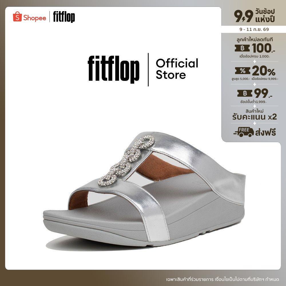 FITFLOP COMM-FINO SPARKLE SLIDES รองเท้าแตะแบบสวมผู้หญิง รุ่น CH1-011 สี Silver