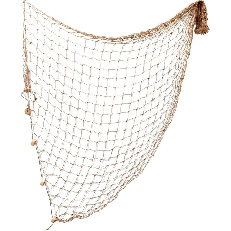 PRETYZOOM เมดิเตอร์เรเนียนปลาตาข่าย Wall Fish Net Decor 7.74 X 39.-น้ําหนักเบา Wall Decor สําหรับพื้