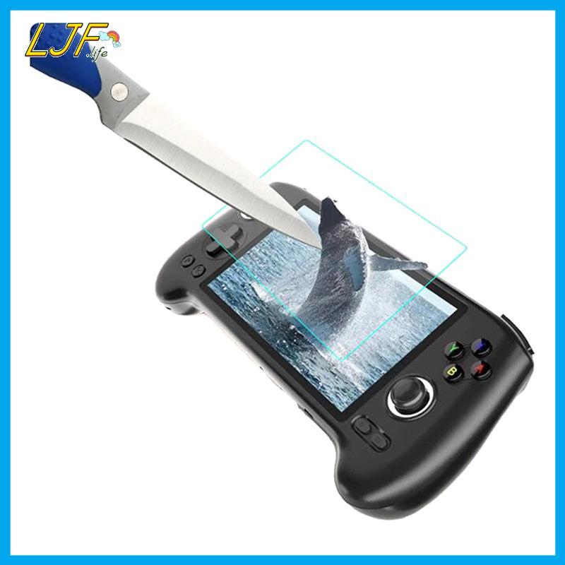 LJF สําหรับ RG556 กระจกนิรภัยป้องกันหน้าจอฟิล์ม 9H ความละเอียดสูง RG556 เกมคอนโซลฟิล์มป้องกันหน้าจอ