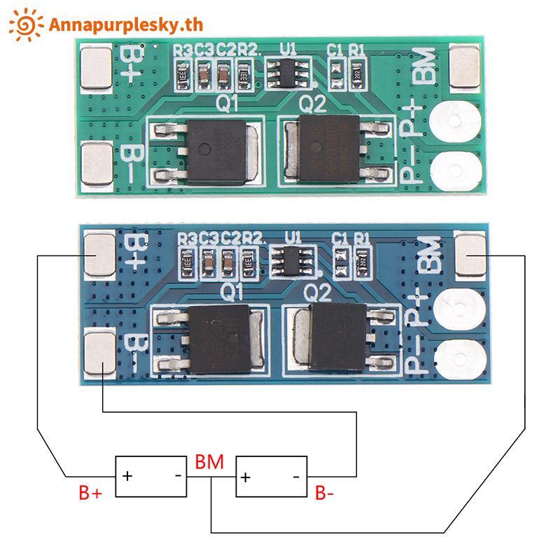 Annapursky 2s 8A Li-Ion 6.4V-8.4V 15A Bms Pcm สําหรับ Li-Ion Cell TH