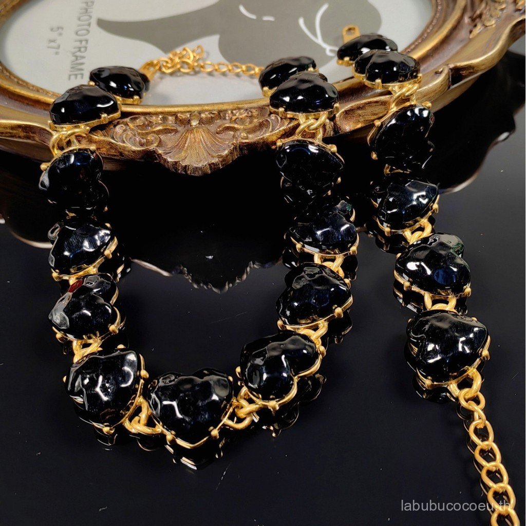 สร้อยคอหัวใจ Victoria Gilt Edge Spade/สร้อยคอคุณภาพสูง