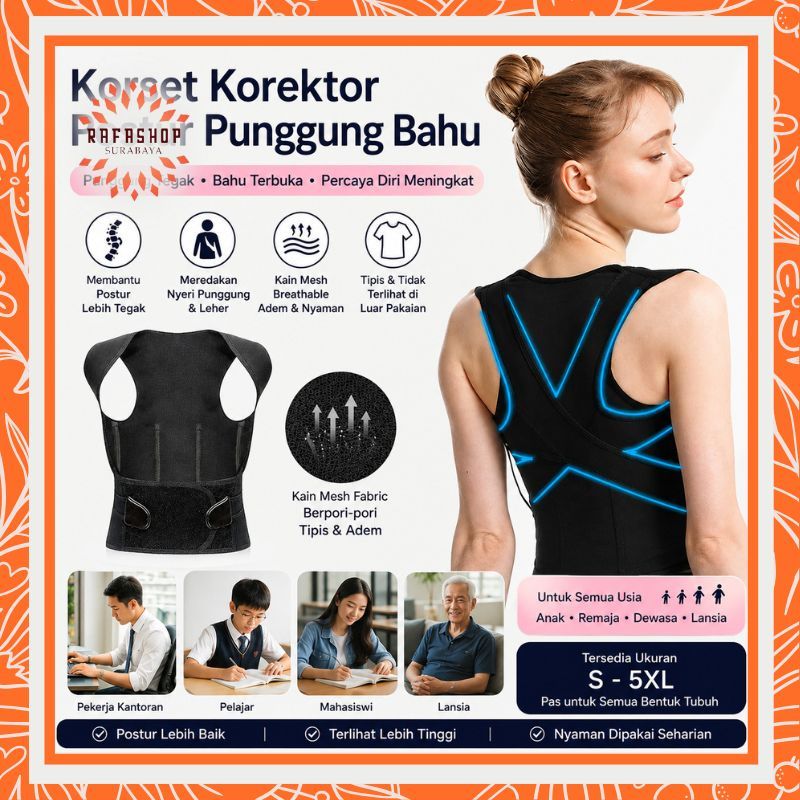 UNDR080 Posture Corrector สําหรับผู้หญิง Men & Children - Back Shoulder Posture Corrector Posture co