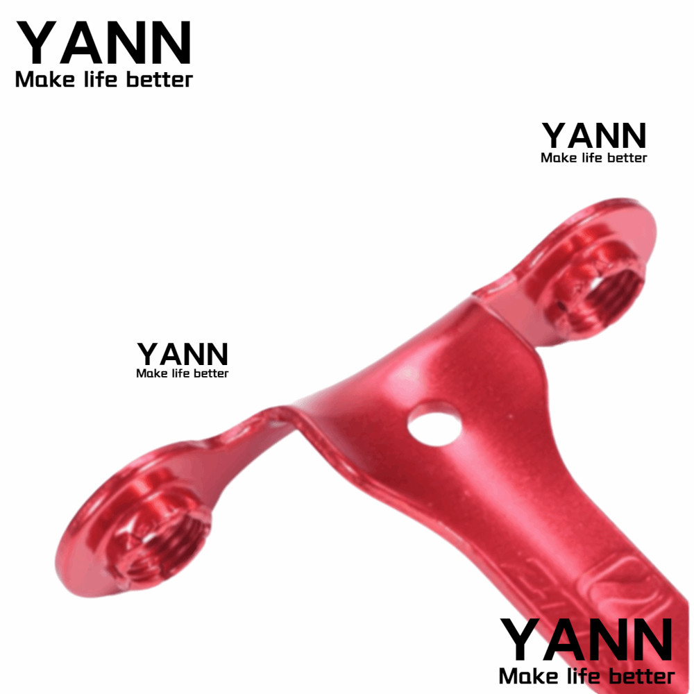 YANN จักรยาน CO2 ตลับเมาท์, อลูมิเนียมอัลลอยด์สีแดง CO2, สกรูรวมทนทานน้ําหนักเบาขี่จักรยาน CO2 ผู้ถื