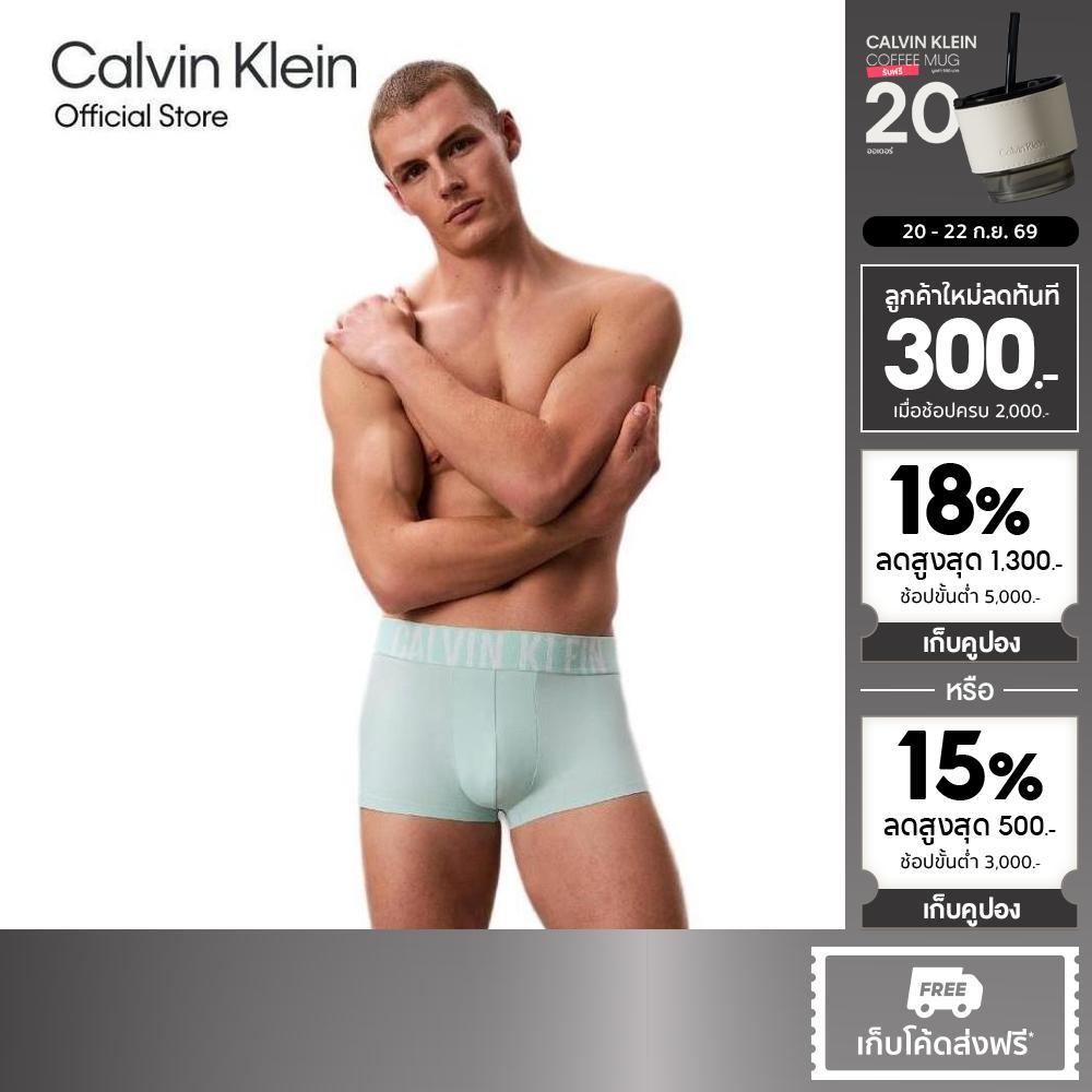 CALVIN KLEIN กางเกงในผู้ชาย Intense Power Microfiber ทรง Low Rise Trunk รุ่น NB4401 YTZ-สี Teal